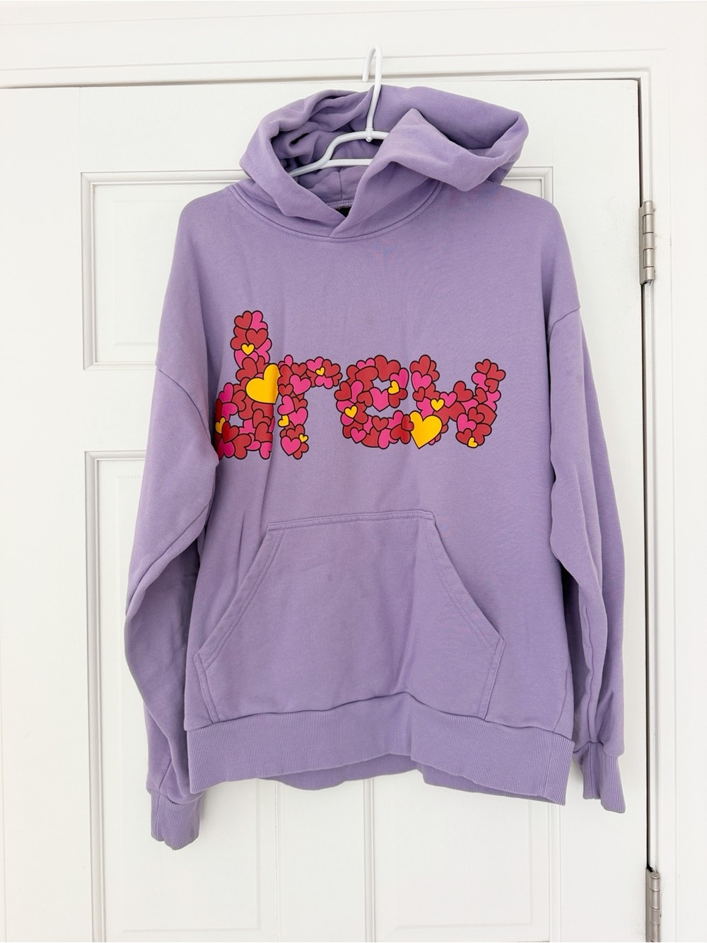 DREW HOUSE hoodie size S purple sweatshirt
kangaroo pocket cotton